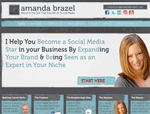 Tablet Screenshot of amandabrazel.com